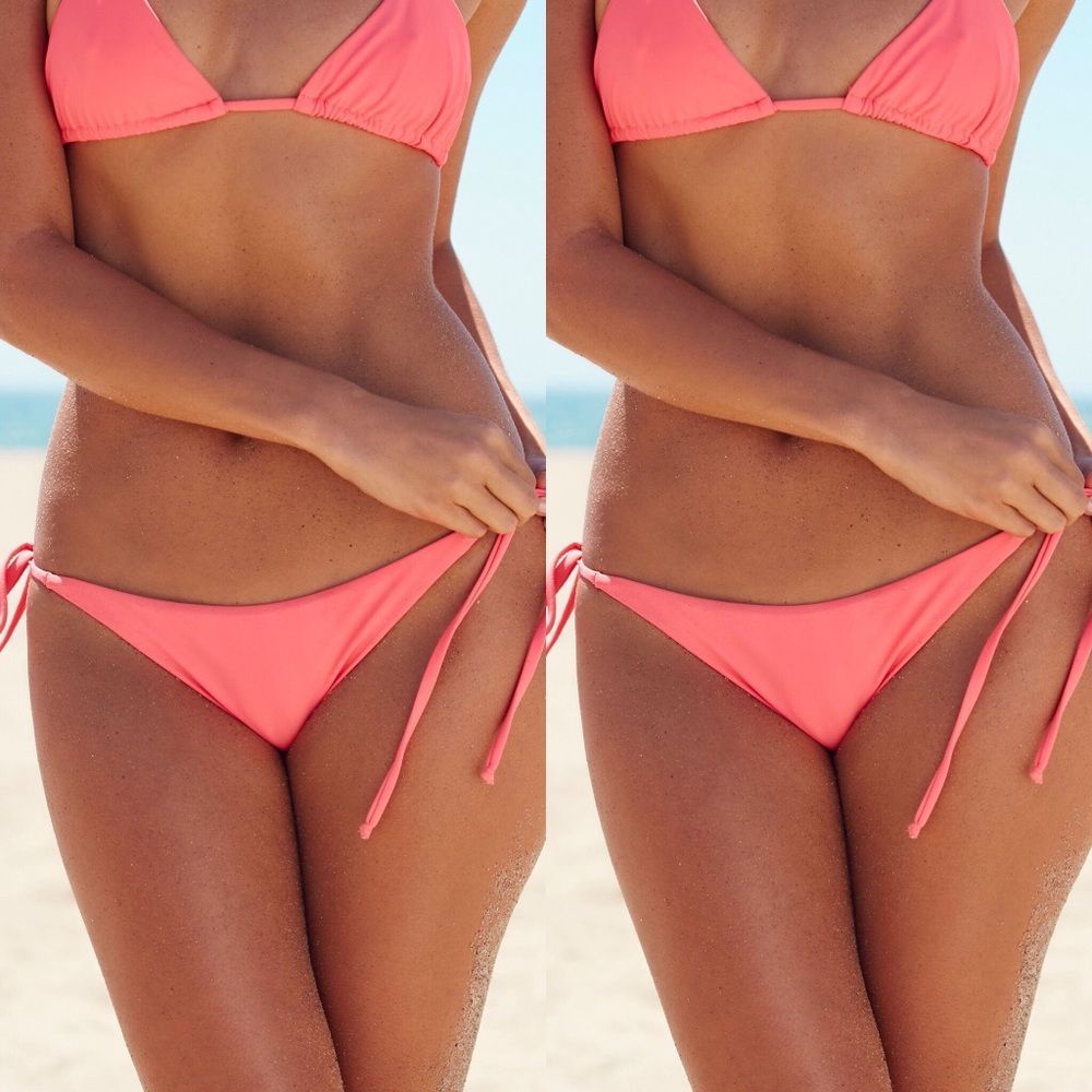 Free People X Beach Riot Solid Tie Side Bottoms